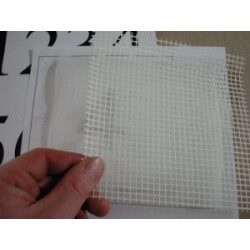 Filet de fibre de verre 1 m par 1 mètre  maille 2 mm pour mosaïque