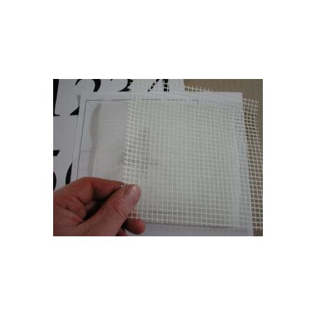 Filet de fibre de verre 1 m par 1 mètre  maille 2 mm pour mosaïque