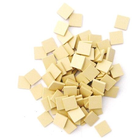 Jaune vanille micro mosaïque 1.2 cm grès antique Winckelmans 100g