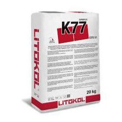 Mortier colle blanc superflex  k77 par 20 kilos