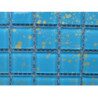 Mosaïque bleu météore turquoise foncé vetrocristal 2.5 par 2.5cm par 100g