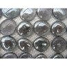 Gris bille de verre plate gris argent mauve galet de 30 mm par 10