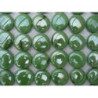 Vert bille de verre plate vert jade nacré galets de 30 mm par 10