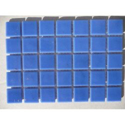 Bleu lavande foncé sans bulle mosaïque pâte de verre 2 par 2cm par 25 carreaux
