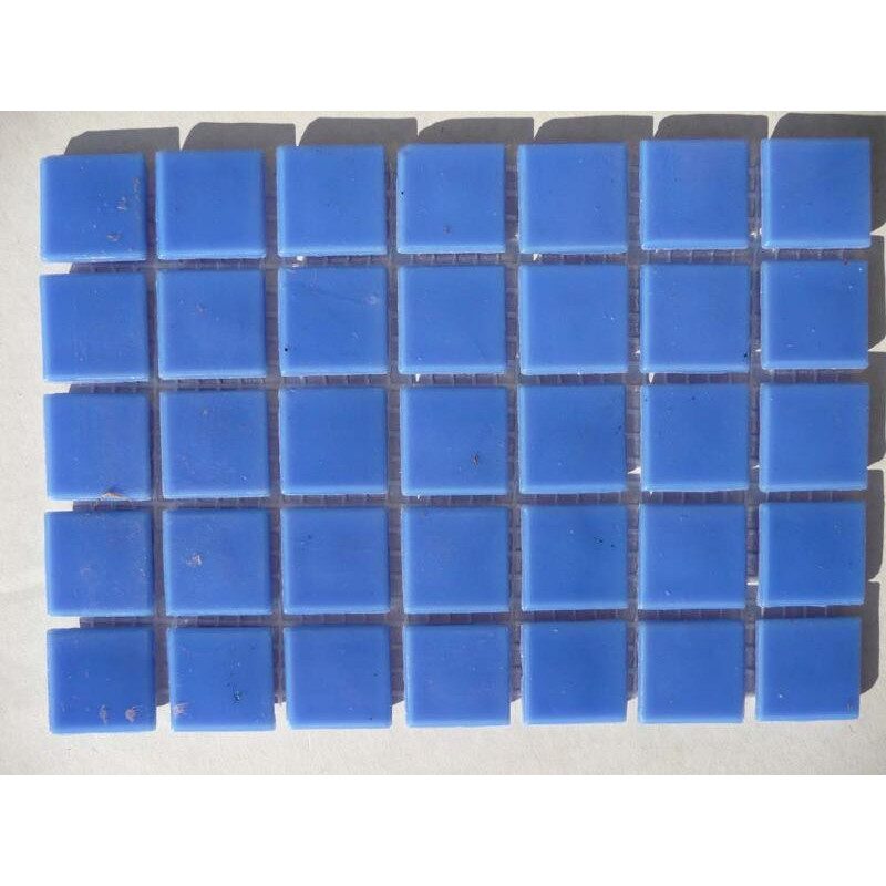 Bleu lavande foncé sans bulle mosaïque pâte de verre 2 par 2cm par 25 carreaux