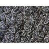 Noir mosaïque galet émaillé noir moucheté plaque de 32 cm