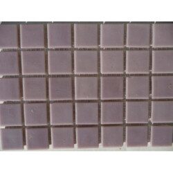 Rose mosaïque pâte de verre rose mauve clair par plaque 32.5 cm