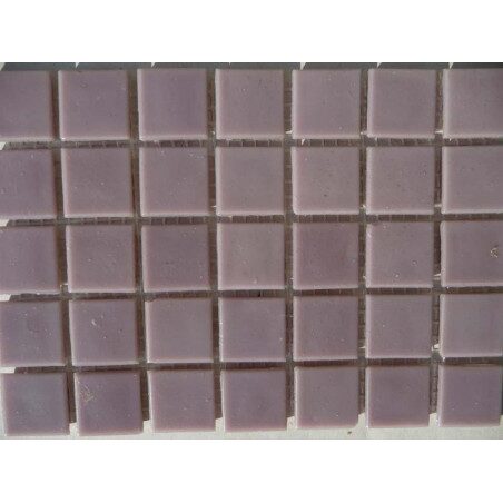 Rose mosaïque pâte de verre rose mauve clair par plaque 32.5 cm