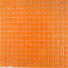 Orange jaune mosaïque pâte de verre sans bulle 2 par 2 cm par 25 carreaux