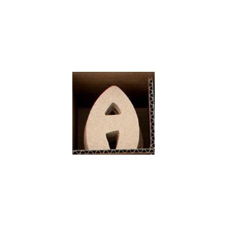 Lettre A en bois MDF 8 cm à faire en mosaique