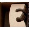 Lettre E en bois MDF à faire en mosaïque