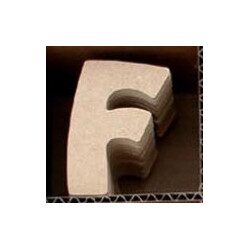 Lettre F en bois MDF à faire en mosaique