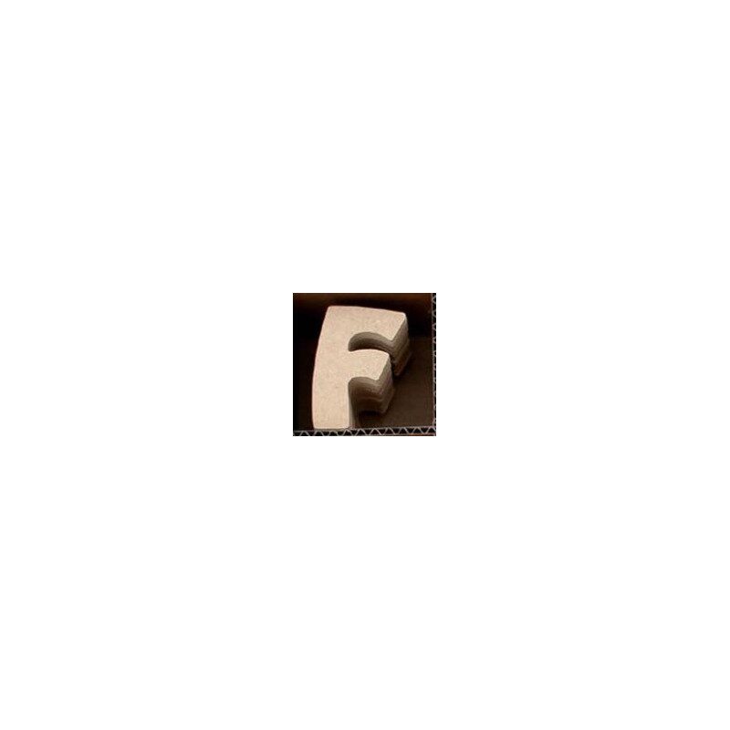 Lettre F en bois MDF à faire en mosaique