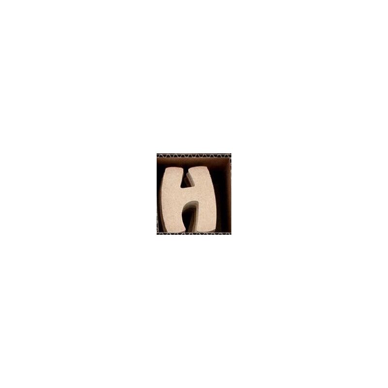 Lettre H en bois MDF à faire en mosaique