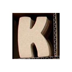 Lettre K en bois MDF à faire en mosaique