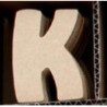 Lettre K en bois MDF à faire en mosaique