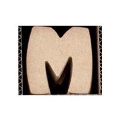 Lettre M en bois MDF à faire en mosaique