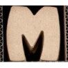 Lettre M en bois MDF à faire en mosaique