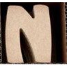 Lettre N en bois MDF à faire en mosaique