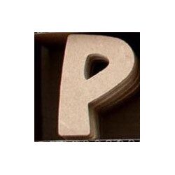 Lettre P en bois MDF à faire en mosaique