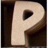 Lettre P en bois MDF à faire en mosaique