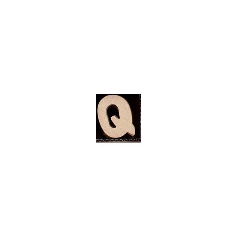 Lettre Q en bois MDF à faire en mosaique