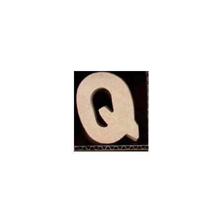 Lettre Q en bois MDF à faire en mosaique