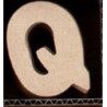 Lettre Q en bois MDF à faire en mosaique