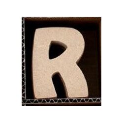 Lettre R en bois MDF 8 cm à faire en mosaique