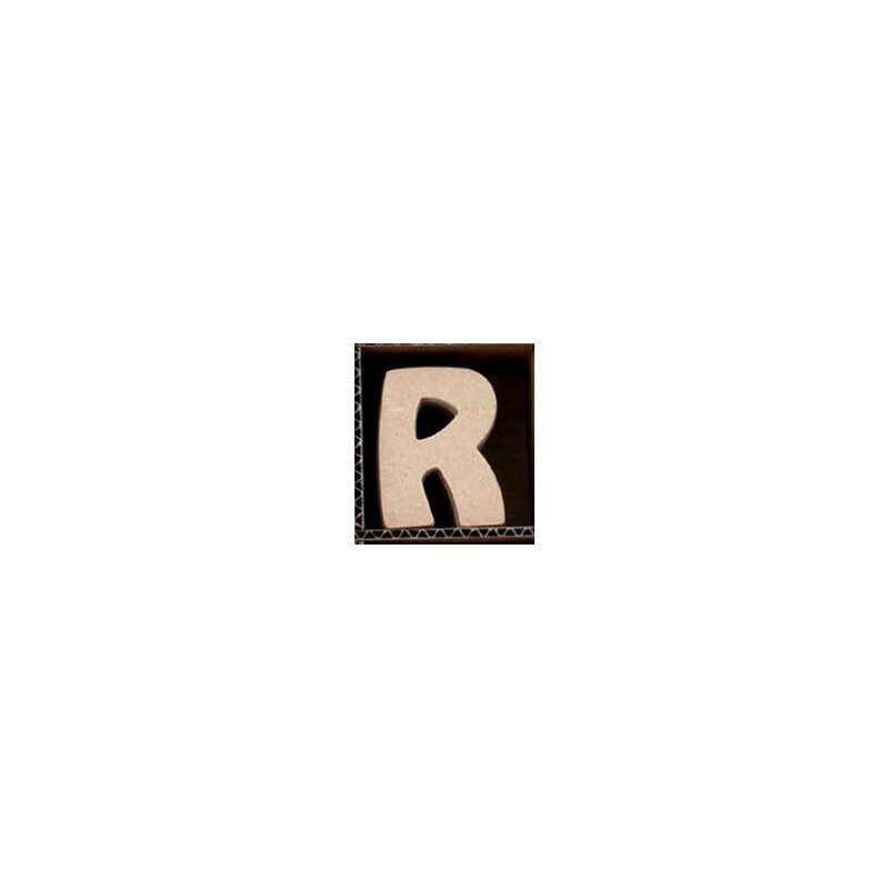 Lettre R en bois MDF 8 cm à faire en mosaique