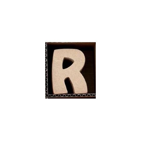 Lettre R en bois MDF 8 cm à faire en mosaique