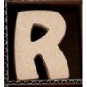 Lettre R en bois MDF 8 cm à faire en mosaique