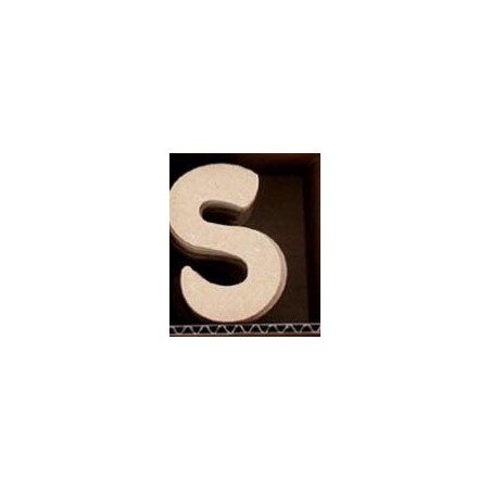 Lettre S en bois MDF à faire en mosaique