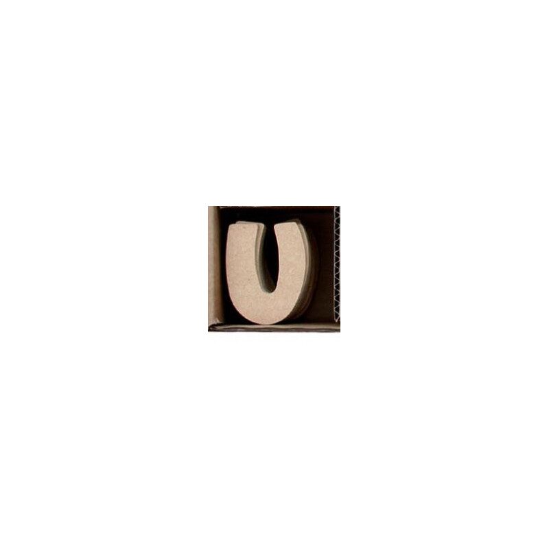 Lettre U en bois MDF à faire en mosaique