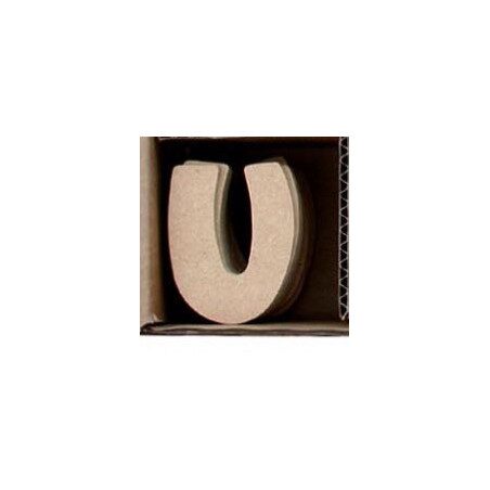 Lettre U en bois MDF à faire en mosaique
