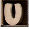 Lettre U en bois MDF à faire en mosaique