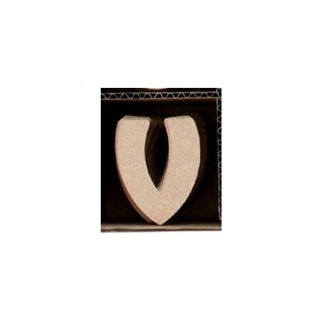 Lettre V en bois MDF 8 cm à faire en mosaique