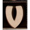 Lettre V en bois MDF 8 cm à faire en mosaique