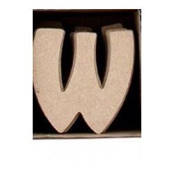 Lettre W en bois MDF à faire en mosaique