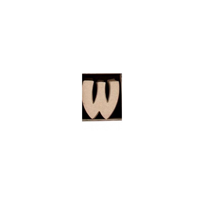 Lettre W en bois MDF à faire en mosaique