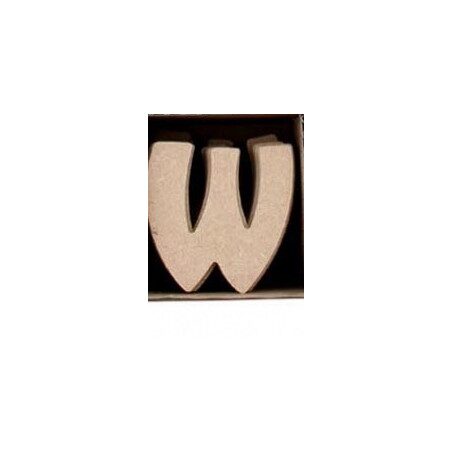 Lettre W en bois MDF à faire en mosaique