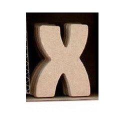 Lettre X en bois MDF à faire en mosaique
