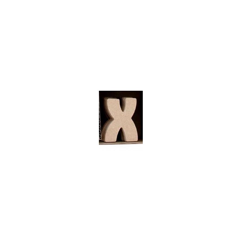 Lettre X en bois MDF à faire en mosaique