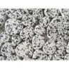 Blanc mosaïque encre de chine galet émaillé plaque 31.5 cm