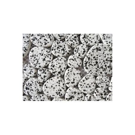 Blanc encre de chine mosaïque galets émaillés par 200g