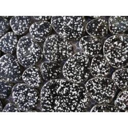 Noir moucheté mosaïque galets émaillés par 200g