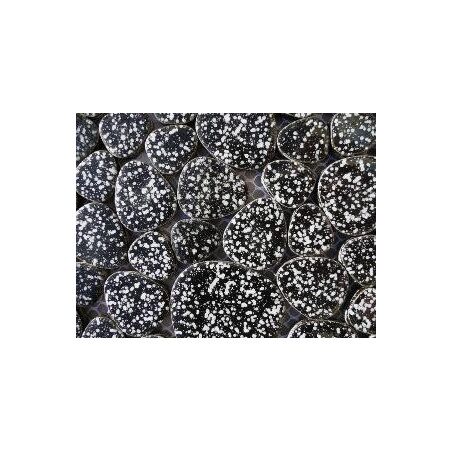 Noir moucheté mosaïque galets émaillés par 200g