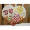 Coeur image modèle en mosaïque