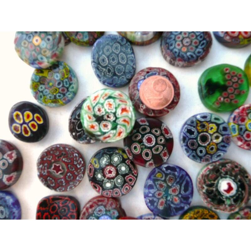 Millefiori de 14 à 30 mm par 50 grammes