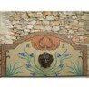 Dessous de pot abreuvoir fontaine pour oiseau modèle en mosaïque